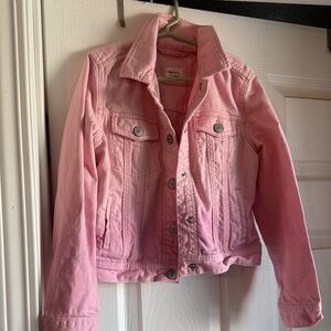 GAP kids Pink Denim Jacket (ombré pink)